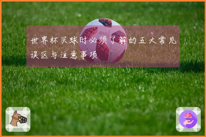 世界杯买球时必须了解的五大常见误区与注意事项